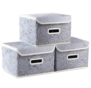 Fabric Storage Boxes – 4 Pack Foldable Closet Organizers