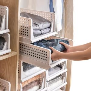 Hanging Closet Organizer – 6 Shelf Wardrobe Storage
